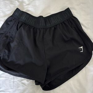 Gymshark Black Athletic Shorts Lightweight Breathable